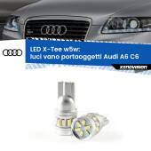 0 Luci Vano Portaoggetti LED per Audi A6 C6 2004 - 2011: W5W X-Tee W5W (T10) LED X-Tee (Coppia)