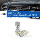 0 Luci Vano Portaoggetti LED per Audi A8 D4 2009 - 2018: W5W X-Tee W5W (T10) LED X-Tee (Coppia)