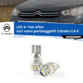 0 Luci Vano Portaoggetti LED per Citroën C4 II 2009 - 2016: W5W X-Tee W5W (T10) LED X-Tee (Coppia)