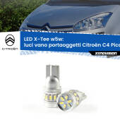 0 Luci Vano Portaoggetti LED per Citroën C4 Picasso 2006 - 2013: W5W X-Tee W5W (T10) LED X-Tee (Coppia)