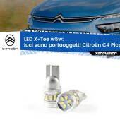 0 Luci Vano Portaoggetti LED per Citroën C4 Picasso II 2013 in poi: W5W X-Tee W5W (T10) LED X-Tee (Coppia)