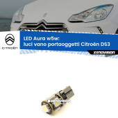 0 Luci Vano Portaoggetti LED per Citroën DS3  2009 - 2015: Aura w5w W5W: lampadina LED Aura 6000k