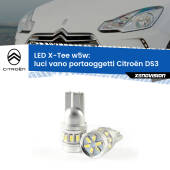 0 Luci Vano Portaoggetti LED per Citroën DS3  2009 - 2015: W5W X-Tee W5W (T10) LED X-Tee (Coppia)