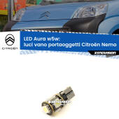 0 Luci Vano Portaoggetti LED per Citroën Nemo 2008 in poi: Aura w5w W5W: lampadina LED Aura 6000k