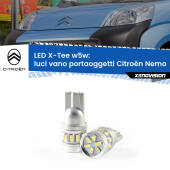 0 Luci Vano Portaoggetti LED per Citroën Nemo 2008 in poi: W5W X-Tee W5W (T10) LED X-Tee (Coppia)