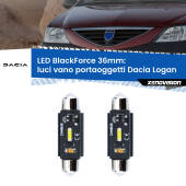 0 Luci Vano Portaoggetti LED per Dacia Logan 2004 - 2011: C5W BlackForce 36mm (Coppia) C5W 36mm: LED Blackforce 6000k (Coppia)