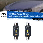 0 Luci Vano Portaoggetti LED per Daewoo Evanda 2002 - 2005: C5W BlackForce 36mm (Coppia) C5W 36mm: LED Blackforce 6000k (Coppia)