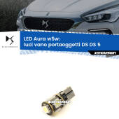 0 Luci Vano Portaoggetti LED per DS DS 5 2015 in poi: Aura w5w W5W: lampadina LED Aura 6000k