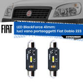 0 Luci Vano Portaoggetti LED per Fiat Doblo 223 2000 - 2010: C5W BlackForce 41mm (Coppia) C5W 41mm: LED Blackforce 6000k (Coppia)