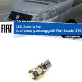 0 Luci Vano Portaoggetti LED per Fiat Scudo 270 2007 - 2016: Aura w5w W5W: lampadina LED Aura 6000k
