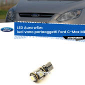 0 Luci Vano Portaoggetti LED per Ford C-Max Mk2 2011 - 2019: Aura w5w W5W: lampadina LED Aura 6000k