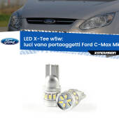 0 Luci Vano Portaoggetti LED per Ford C-Max Mk2 2011 - 2019: W5W X-Tee W5W (T10) LED X-Tee (Coppia)