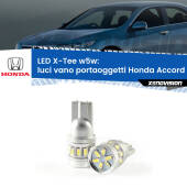 0 Luci Vano Portaoggetti LED per Honda Accord Mk7 2002 - 2007: W5W X-Tee W5W (T10) LED X-Tee (Coppia)
