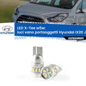 0 Luci Vano Portaoggetti LED per Hyundai IX20 JC 2010 in poi: W5W X-Tee W5W (T10) LED X-Tee (Coppia)