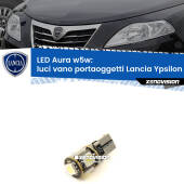 0 Luci Vano Portaoggetti LED per Lancia Ypsilon II 312 2011 in poi: Aura w5w W5W: lampadina LED Aura 6000k