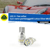 0 Luci Vano Portaoggetti LED per Lotus Elise Mk2 2000 - 2009: W5W X-Tee W5W (T10) LED X-Tee (Coppia)