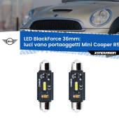 0 Luci Vano Portaoggetti LED per Mini Cooper R56 R57 2006 - 2013: C5W BlackForce 36mm (Coppia) C5W 36mm: LED Blackforce 6000k (Coppia)