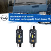 0 Luci Vano Portaoggetti LED per Opel Arena TB, TF 1998 - 2001: C5W BlackForce 41mm (Coppia) C5W 41mm: LED Blackforce 6000k (Coppia)