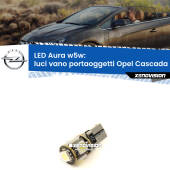 0 Luci Vano Portaoggetti LED per Opel Cascada  2013 - 2019: Aura w5w W5W: lampadina LED Aura 6000k