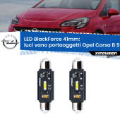 0 Luci Vano Portaoggetti LED per Opel Corsa B S93 1993 - 2000: C5W BlackForce 41mm (Coppia) C5W 41mm: LED Blackforce 6000k (Coppia)