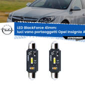 0 Luci Vano Portaoggetti LED per Opel Insignia A II G09 2014 - 2017: C5W BlackForce 41mm (Coppia) C5W 41mm: LED Blackforce 6000k (Coppia)