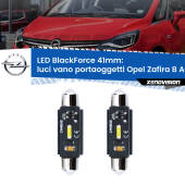 0 Luci Vano Portaoggetti LED per Opel Zafira B A05 2005 - 2015: C5W BlackForce 41mm (Coppia) C5W 41mm: LED Blackforce 6000k (Coppia)