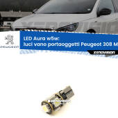 0 Luci Vano Portaoggetti LED per Peugeot 308 Mk2 2013 - 2019: Aura w5w W5W: lampadina LED Aura 6000k