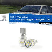 0 Luci Vano Portaoggetti LED per Peugeot 405 1987 - 1997: W5W X-Tee W5W (T10) LED X-Tee (Coppia)