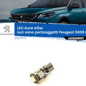 0 Luci Vano Portaoggetti LED per Peugeot 5008 Mk2 2017 in poi: Aura w5w W5W: lampadina LED Aura 6000k