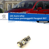 0 Luci Vano Portaoggetti LED per Peugeot 807 2002 - 2010: Aura w5w W5W: lampadina LED Aura 6000k