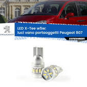 0 Luci Vano Portaoggetti LED per Peugeot 807 2002 - 2010: W5W X-Tee W5W (T10) LED X-Tee (Coppia)