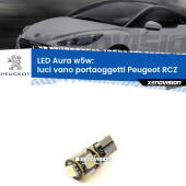 0 Luci Vano Portaoggetti LED per Peugeot RCZ 2010 - 2015: Aura w5w W5W: lampadina LED Aura 6000k