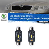 0 Luci Vano Portaoggetti LED per Skoda Octavia II 1Z 2004 - 2013: C5W BlackForce 31mm (Coppia) C5W 31mm: LED Blackforce 6000k (Coppia)
