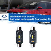 0 Luci Vano Portaoggetti LED per Ssangyong Tivoli 2015 in poi: C5W BlackForce 36mm (Coppia) C5W 36mm: LED Blackforce 6000k (Coppia)