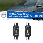 0 Luci Vano Portaoggetti LED per Volvo S80 II 124 2006 - 2016: C5W BlackForce 36mm (Coppia) C5W 36mm: LED Blackforce 6000k (Coppia)
