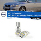 0 Luci Vano Portaoggetti LED per Volvo V50 545 2003 - 2012: W5W X-Tee W5W (T10) LED X-Tee (Coppia)