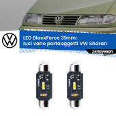 0 Luci Vano Portaoggetti LED per VW Sharan 1995 - 2000: C5W BlackForce 31mm (Coppia) C5W 31mm: LED Blackforce 6000k (Coppia)