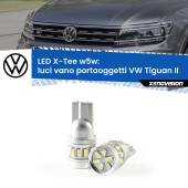 0 Luci Vano Portaoggetti LED per VW Tiguan II 2016 in poi: W5W X-Tee W5W (T10) LED X-Tee (Coppia)