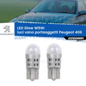 0 Luci Vano Portaoggetti LED Peugeot 406 1995 - 2004: W5W Glow a Luce Calda W5W: LED Glow Bianco Caldo (Coppia)