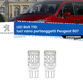 0 Luci Vano Portaoggetti LED Peugeot 807 2002 - 2010: T10 Bolt T10: LED Bolt 6000k (Coppia)