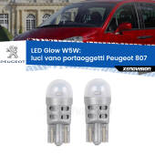 0 Luci Vano Portaoggetti LED Peugeot 807 2002 - 2010: W5W Glow a Luce Calda W5W: LED Glow Bianco Caldo (Coppia)