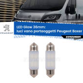 0 Luci Vano Portaoggetti LED Peugeot Boxer Mk1 1994 - 2002: C5W Glow a Luce Calda (Coppia) C5W: LED Glow Bianco Caldo 36mm (Coppia)