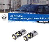 0 Luci Vano Portaoggetti LED Renault 19 Mk2 1992 - 1995: W5W Fly W5W: Lampadine LED Fly 6000k (Coppia)