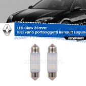 0 Luci Vano Portaoggetti LED Renault Laguna III X91 2007 - 2015: C5W Glow a Luce Calda (Coppia) C5W: LED Glow Bianco Caldo 36mm (Coppia)