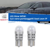 0 Luci Vano Portaoggetti LED Seat Leon 1P 2005 - 2012: W5W Glow a Luce Calda W5W: LED Glow Bianco Caldo (Coppia)