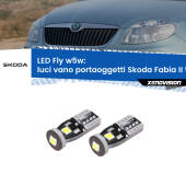 0 Luci Vano Portaoggetti LED Skoda Fabia II 5J 2006 - 2014: W5W Fly W5W: Lampadine LED Fly 6000k (Coppia)