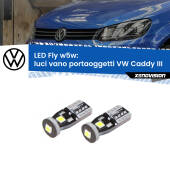 0 Luci Vano Portaoggetti LED VW Caddy III  2004 - 2015: W5W Fly W5W: Lampadine LED Fly 6000k (Coppia)