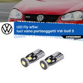 0 Luci Vano Portaoggetti LED VW Golf 5 2003 - 2009: W5W Fly W5W: Lampadine LED Fly 6000k (Coppia)