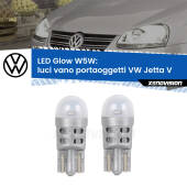 0 Luci Vano Portaoggetti LED VW Jetta V 2005 - 2010: W5W Glow a Luce Calda W5W: LED Glow Bianco Caldo (Coppia)