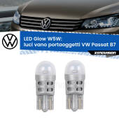 0 Luci Vano Portaoggetti LED VW Passat B7 2010 - 2014: W5W Glow a Luce Calda W5W: LED Glow Bianco Caldo (Coppia)